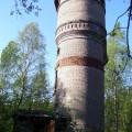 Старая водонапорная башня в поселке Рахья