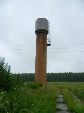 Водонапорная башня в посёлке Ребристый