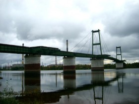 Заброшенный вантовый мост