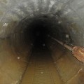 Южный портал недостроенного канализационного тоннеля