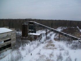 Бетонный завод вблизи села Ваганово