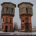 Железнодорожные водонапорные башни-близнецы