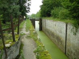 Шлюз Мазурского канала в посёлке Дружба