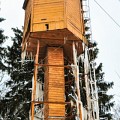 Деревянная водонапорная башня в Салтыковке