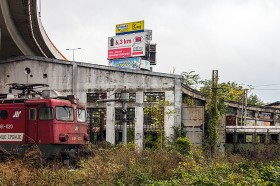 Железнодорожное депо и поезда в Белграде