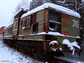 Кладбище железнодорожных вагонов в Асбесте