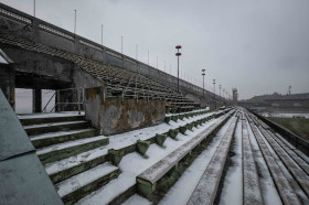 Заброшенная часть Страговского стадиона