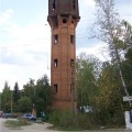 Водонапорная башня в поселке Ленинский
