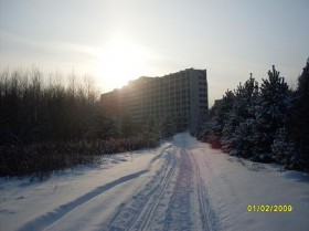 Недостроенный и заброшенный корпус санатория в Обуховском
