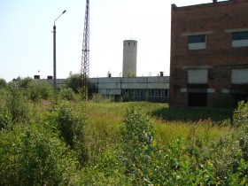 Завод по обработке льна в селе Ершичи