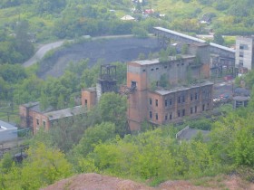 Заброшенный корпус Абашевской шахты