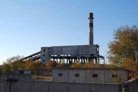Развалины котельной станции посёлке Заречное